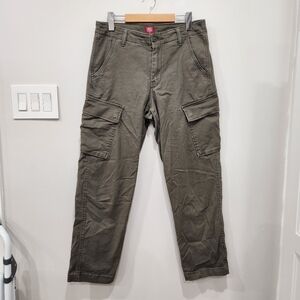 Vintage Levi's XX Cargo Taper Pants Mens 30x29 Tag 30x30 OG Green Military Army